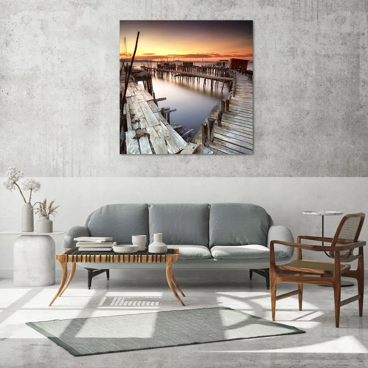 Tablou pe sticlă - Autentic, nu o atracție turistică - 70x70 cm