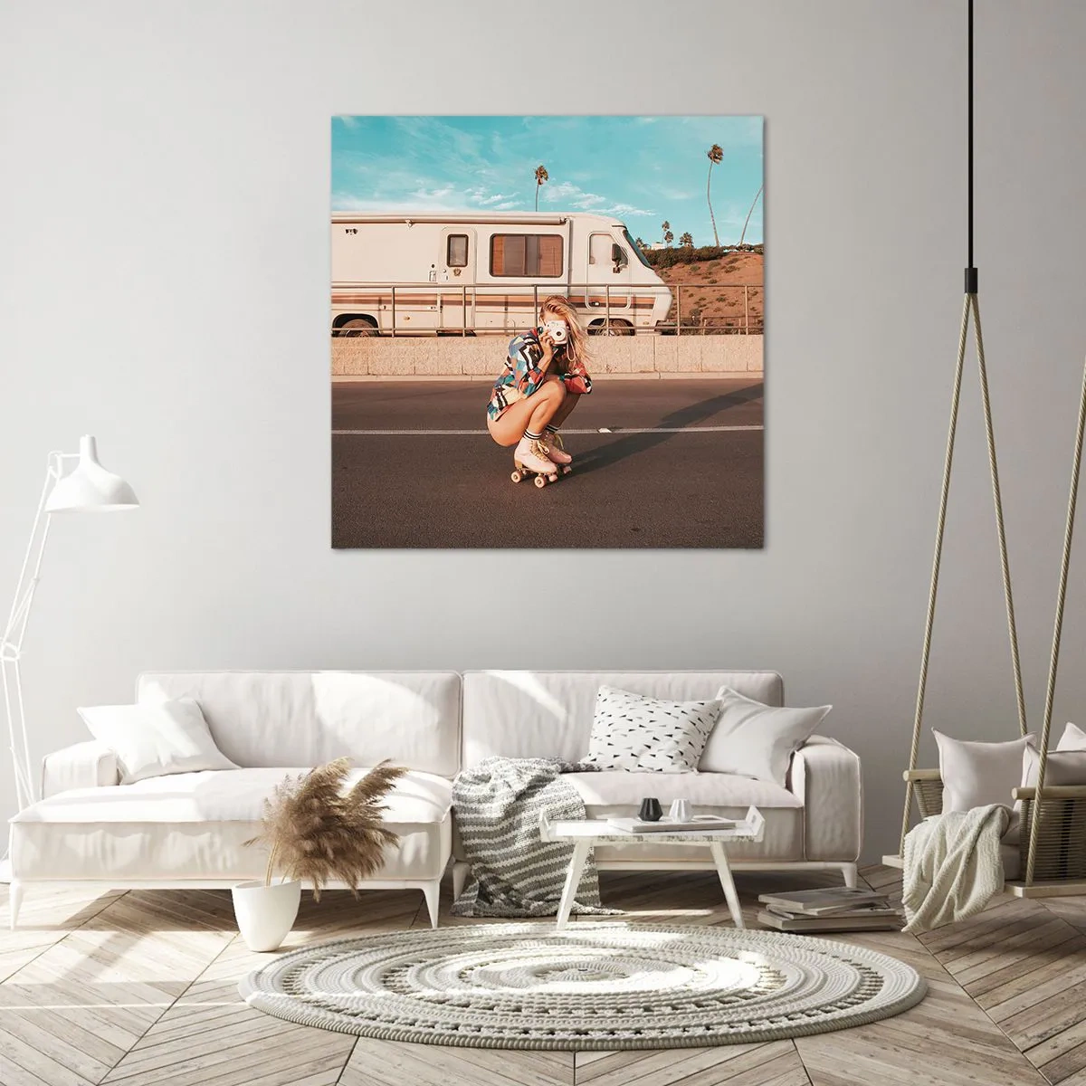 Tablou pe pânză - Zâmbiți, vă rog! - 40x40 cm