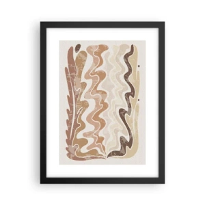 Poster în ramă neagră - Energie bună - emoții bune - 30x40 cm