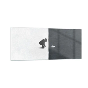 Tablou pe sticlă - Marea expediție - 100x40 cm