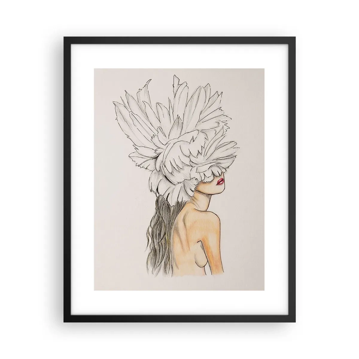 Poster în ramă neagră - Frumusețe încoronată - 40x50 cm