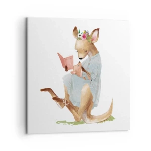 Tablou pe pânză - Citește-mi, mamă - 50x50 cm