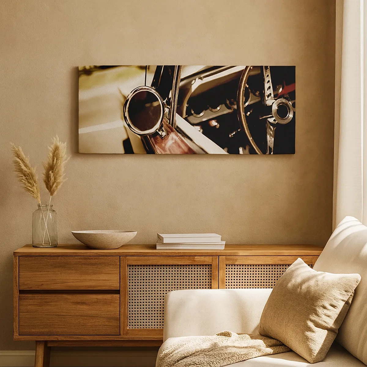 Tablou pe pânză - O mașină cu suflet - 30x30 cm