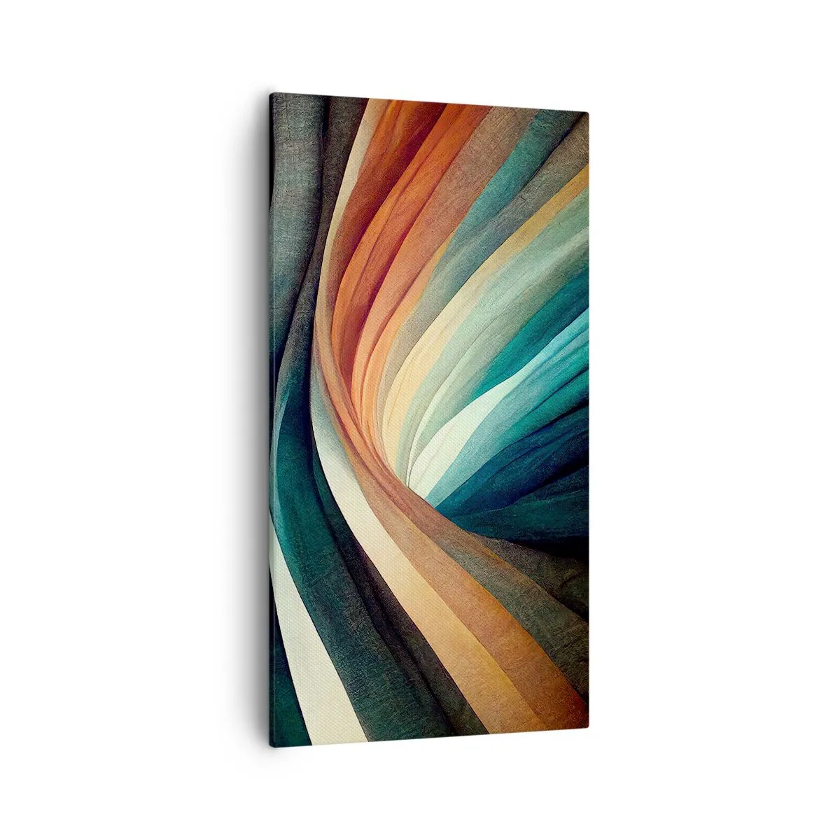 Tablou pe pânză - Țesute din culori - 55x100 cm