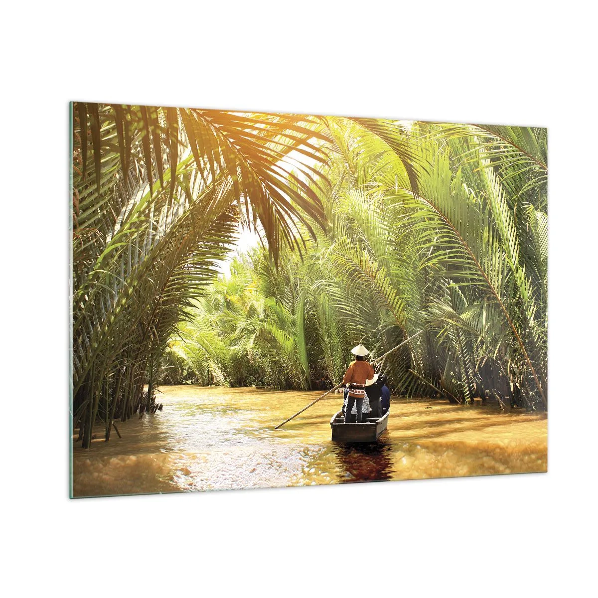 Tablou pe sticlă - Prin cheile din palmieri - 100x70 cm