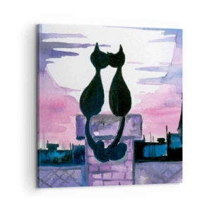 Tablou pe pânză - Rendez-vous sub lună - 60x60 cm