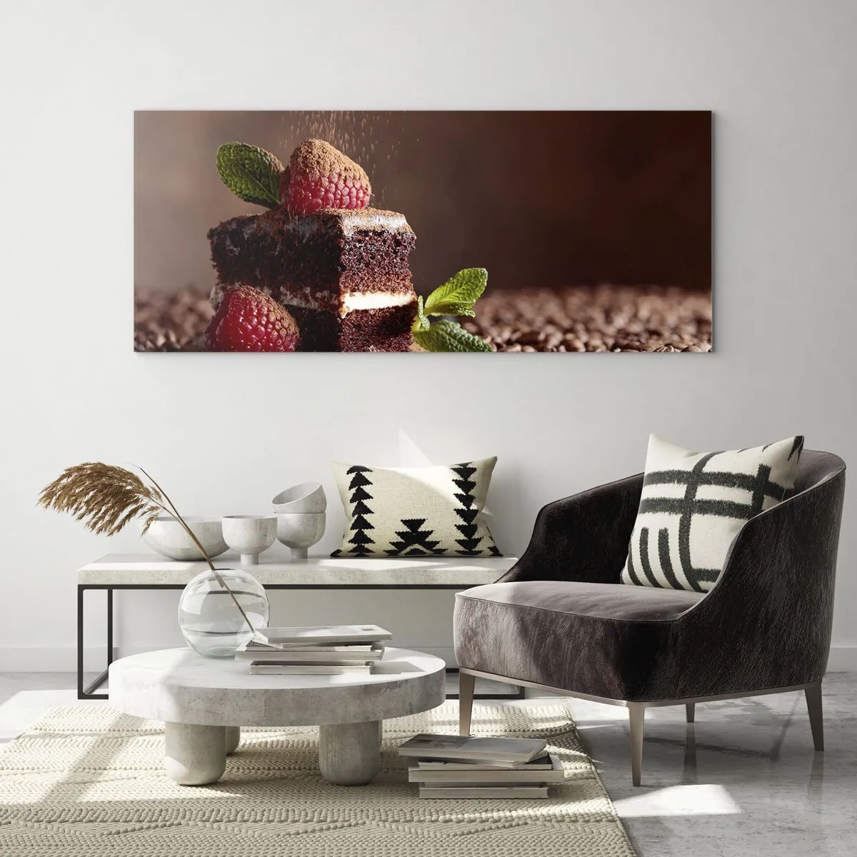 Tablou pe sticlă - Viața este dulce - 120x50 cm