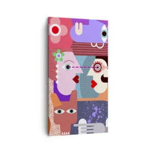 Tablou pe pânză - Ochi în ochi - 45x80 cm