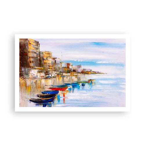 Poster - Port urban multicolor - 91x61 cm