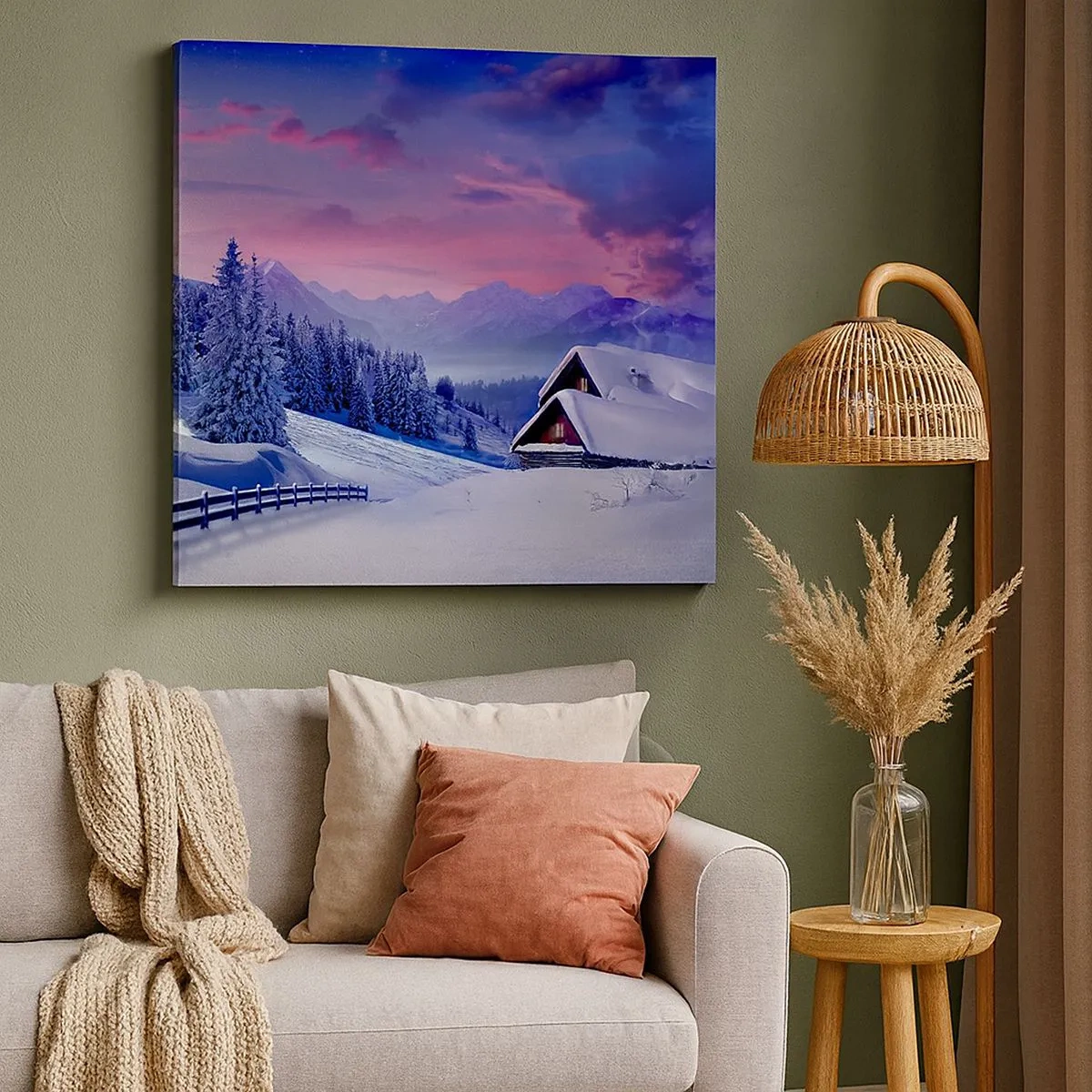 Tablou pe pânză - Noapte liniștită - 30x30 cm