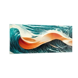 Tablou pe sticlă - Visul unui surfer - 100x40 cm