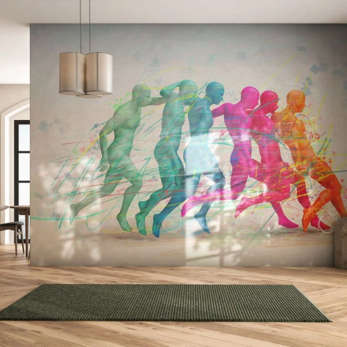 Tapet Premium Canvas - Armonie de mișcare - Abstracția, Om, Sport - 250x175 cm