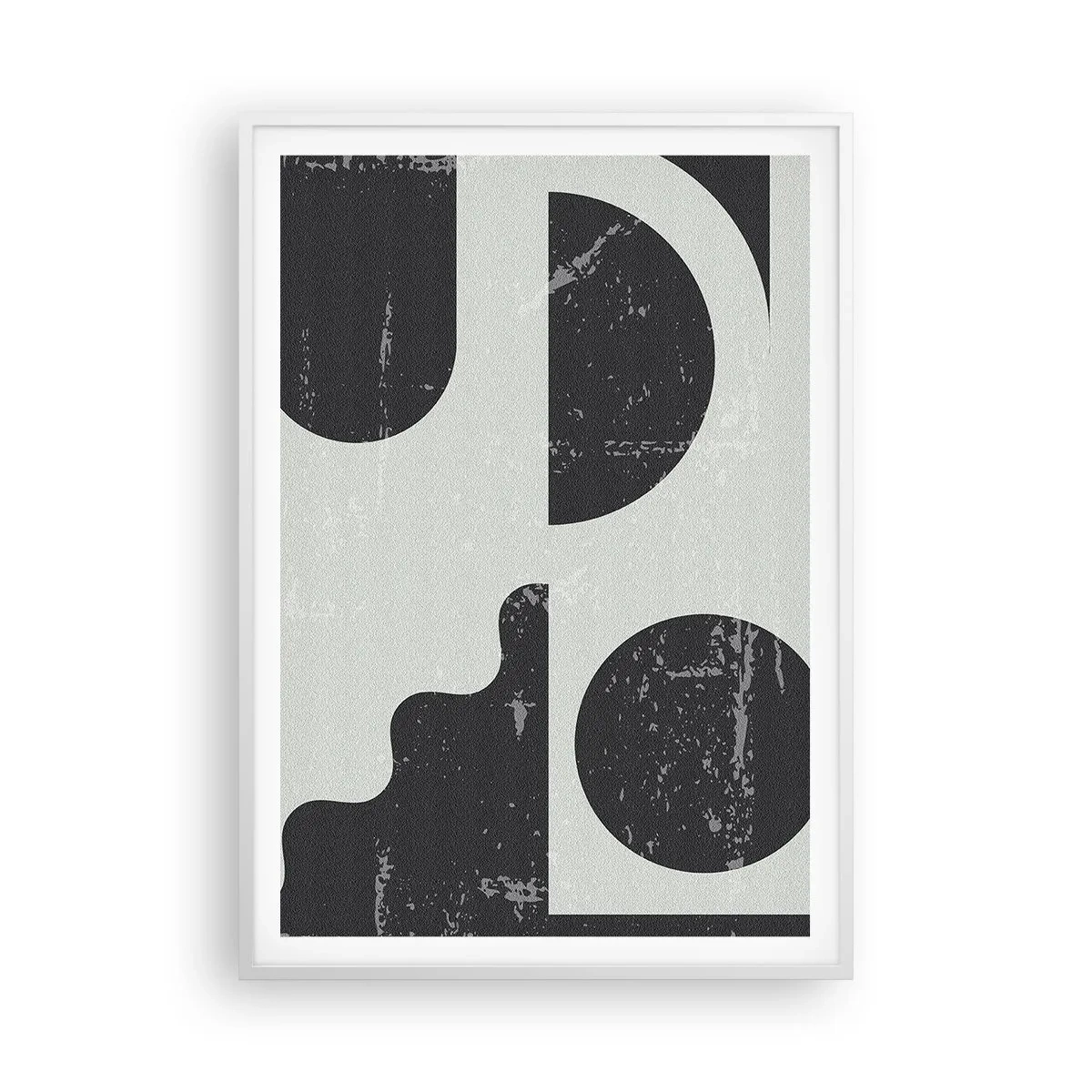 Poster în ramă albă - Compoziție deasupra și dedesubt - 70x100 cm