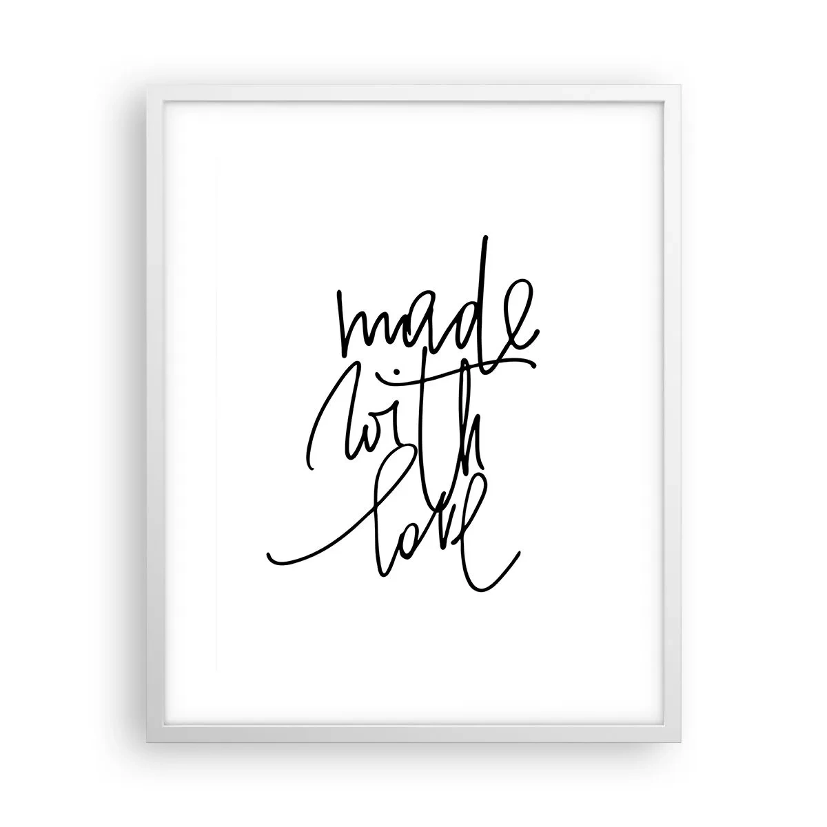 Poster în ramă albă - Cel mai bun brand - 40x50 cm