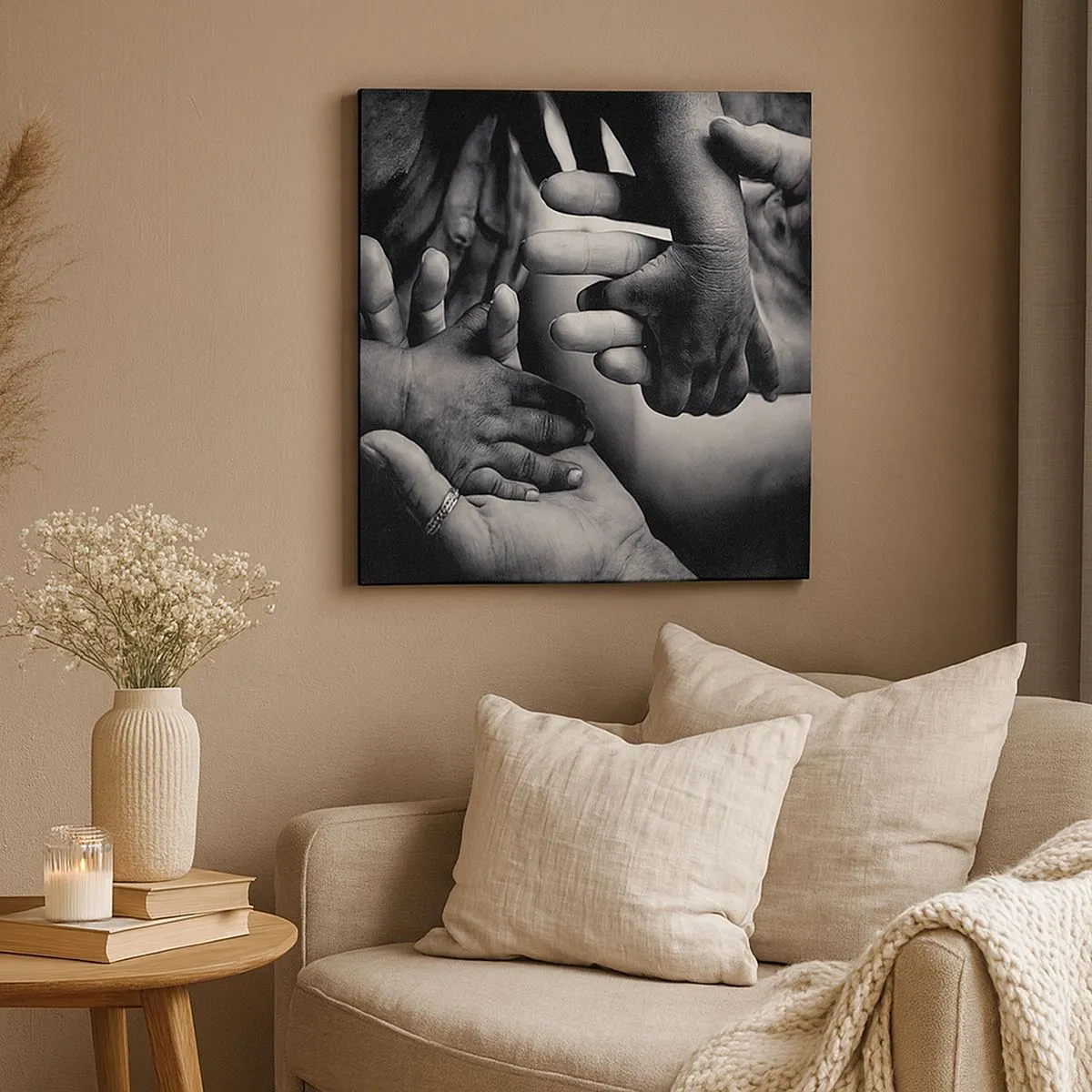 Tablou pe pânză - A fi om - 30x30 cm