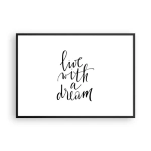 Poster în ramă neagră - Of course - 100x70 cm