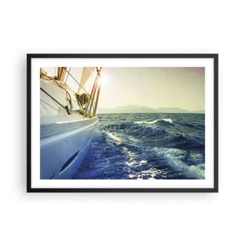 Poster în ramă neagră - După aventură - 70x50 cm