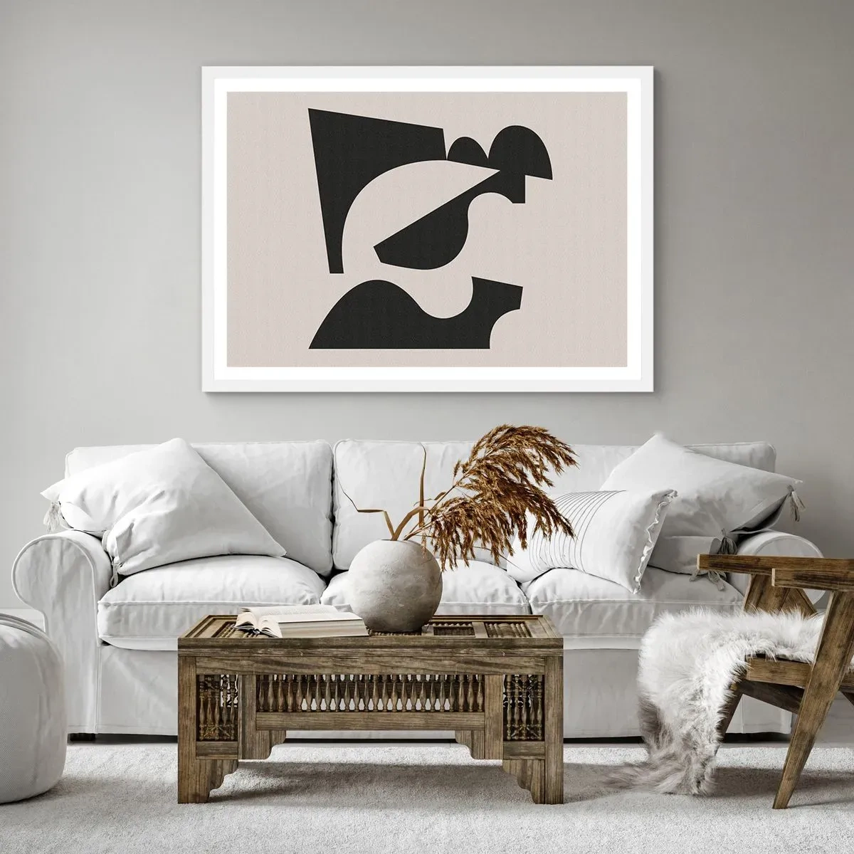 Poster în ramă albă - Pentru autoasamblare - 91x61 cm