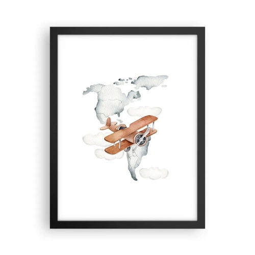 Poster în ramă neagră - În spirit de pionierat - 30x40 cm