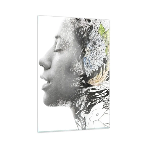 Tablou pe sticlă - Scufundată în natură - 80x120 cm