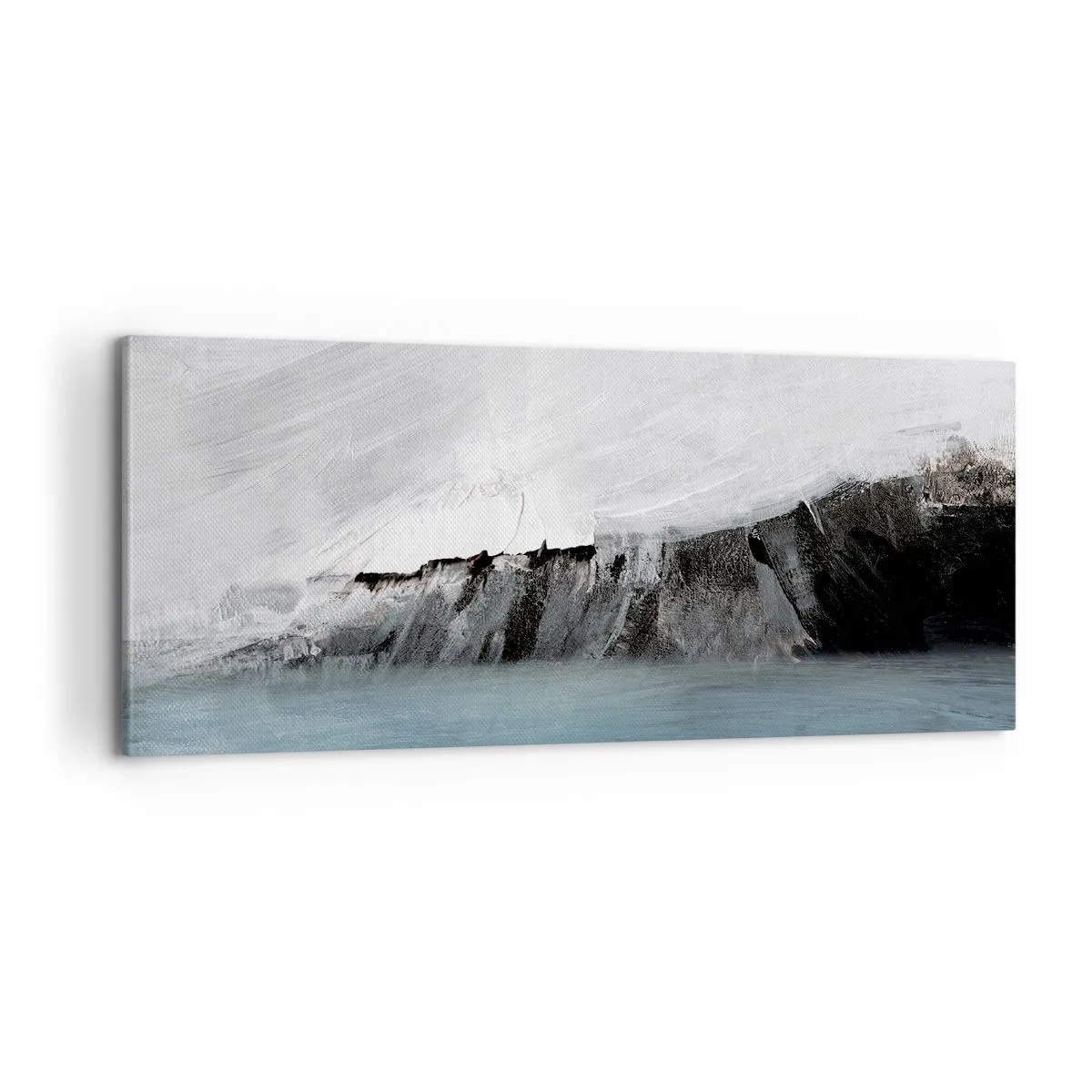Tablou pe pânză - Apă - pământ: lupta elementelor - 100x40 cm
