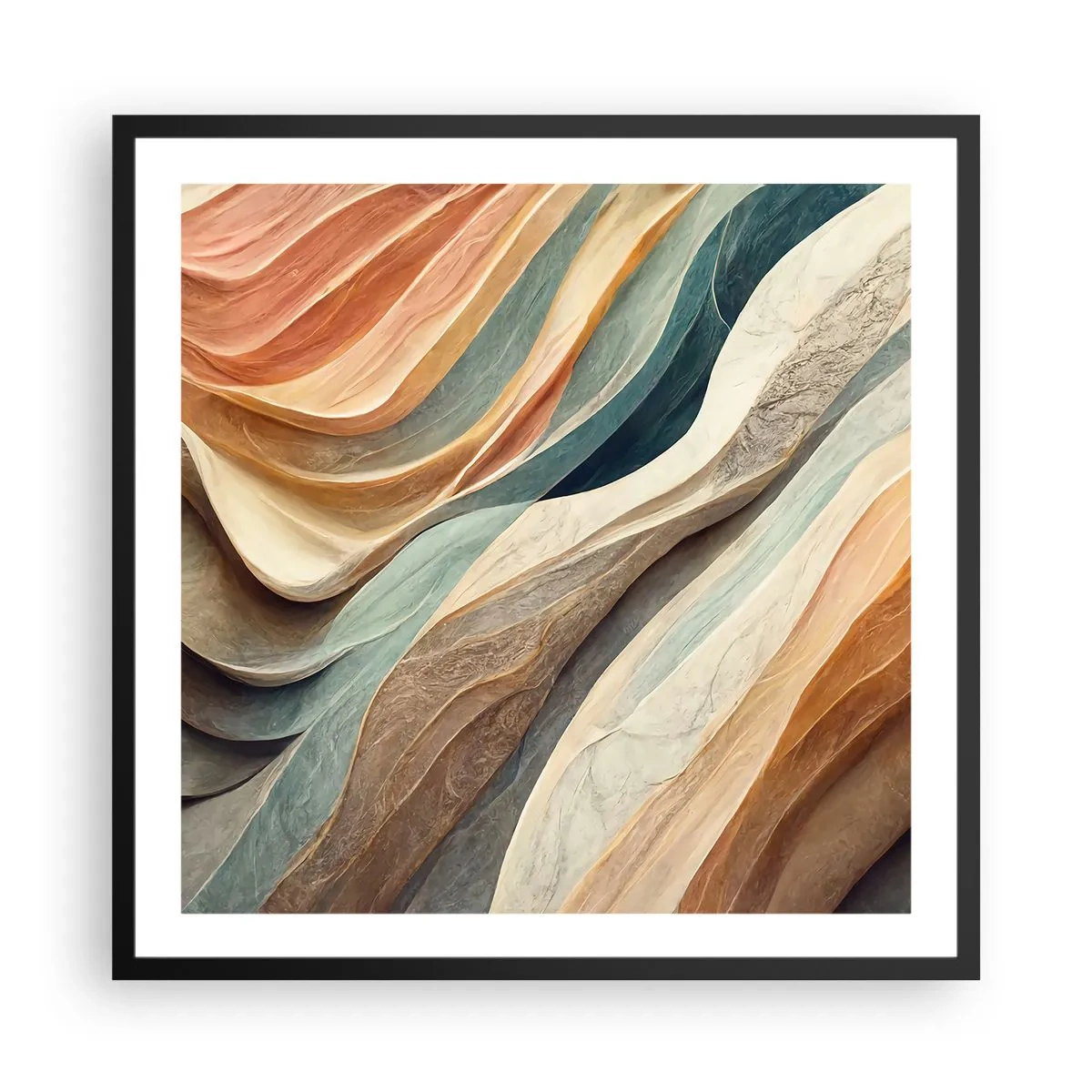 Poster în ramă neagră - Momentul dinaintea schimbării - 60x60 cm