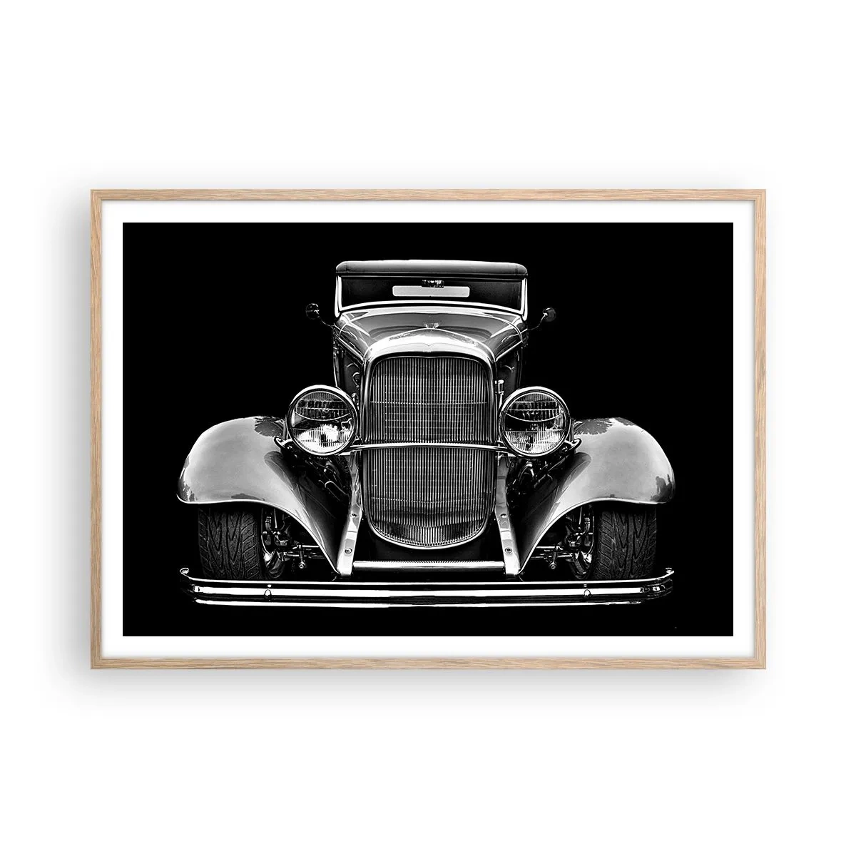 Poster în ramă de stejar deschis - Un adevărat gentleman - 100x70 cm