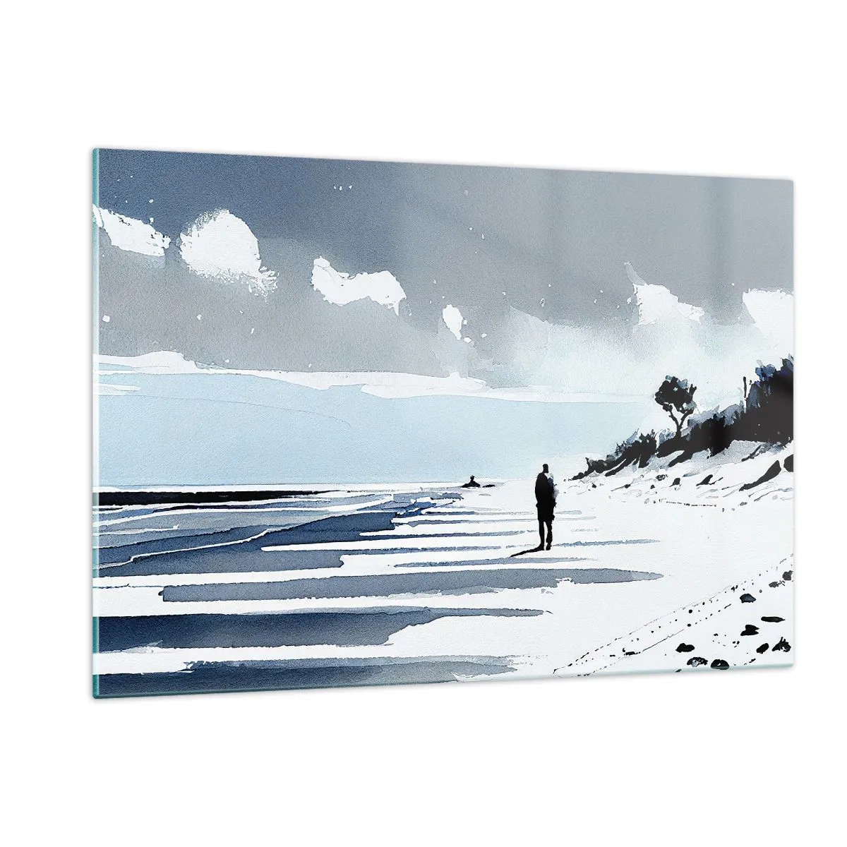 Tablou pe sticlă - Singuratic - 120x80 cm