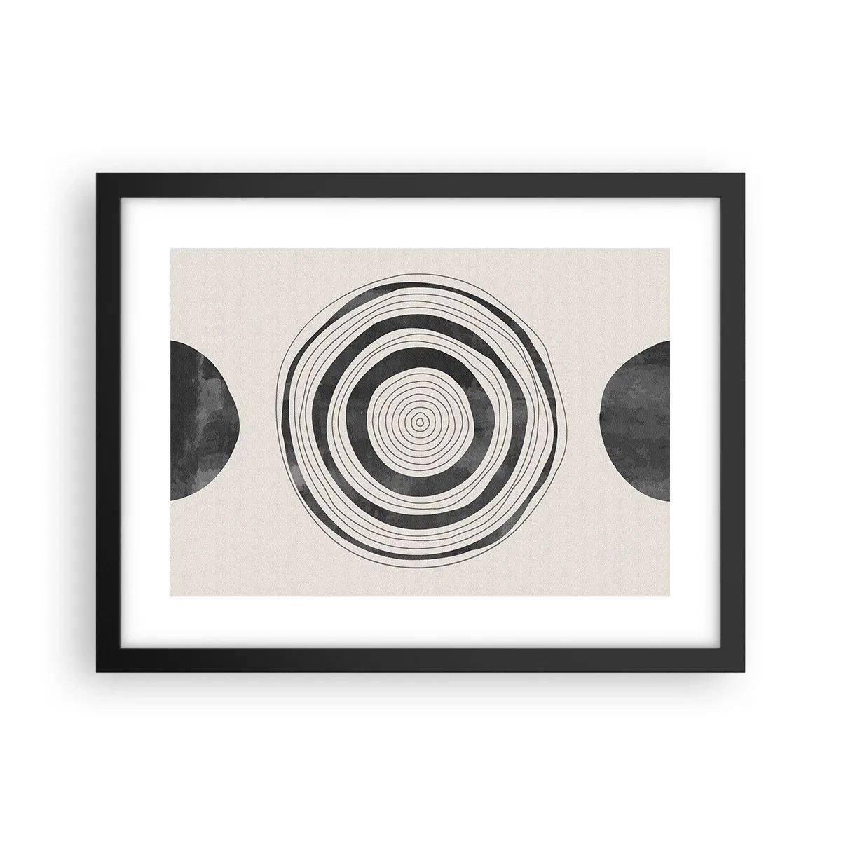 Poster în ramă neagră - Centrul cel mai important - 40x30 cm