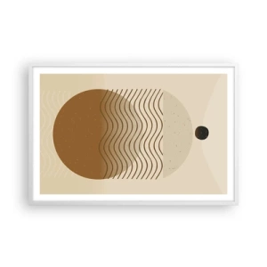 Poster în ramă albă - Despre originea figurilor geometrice - 91x61 cm