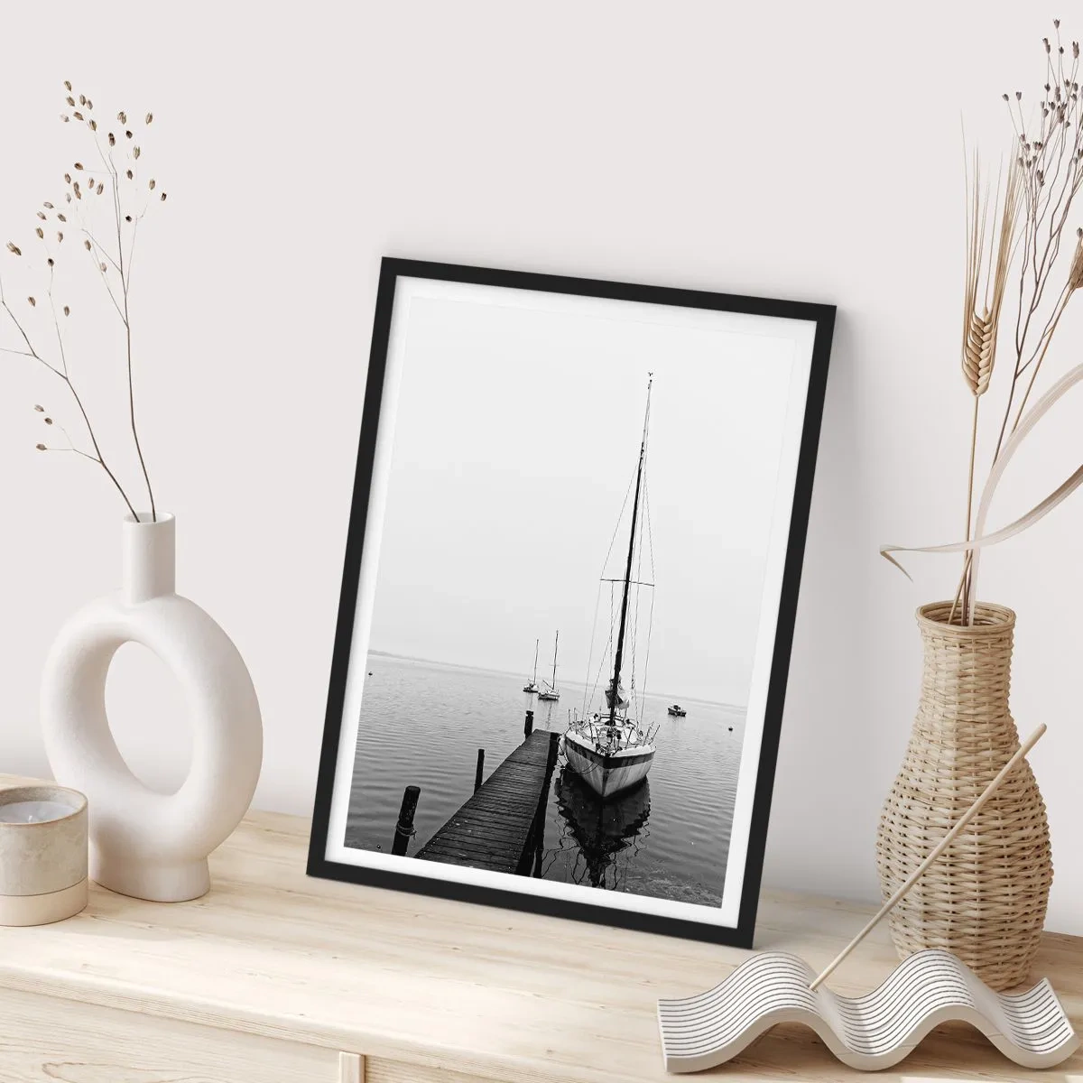 Poster în ramă neagră - Gata de plecare - 50x70cm - Gata de plecare - Decorațiune modernă pentru perete pentru living și dormitor ARTTOR