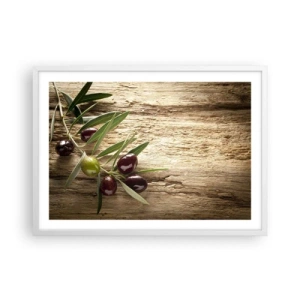 Poster în ramă albă - Direct din natură - 70x50 cm