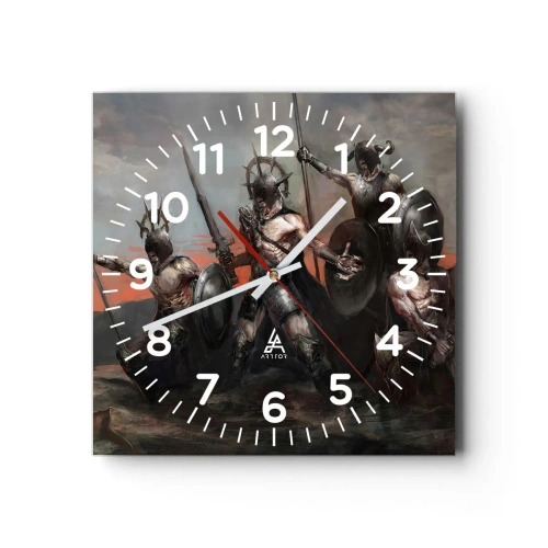 Ceas de perete - Ceas pe sticlă - Cu scut sau fără scut - 30x30 cm