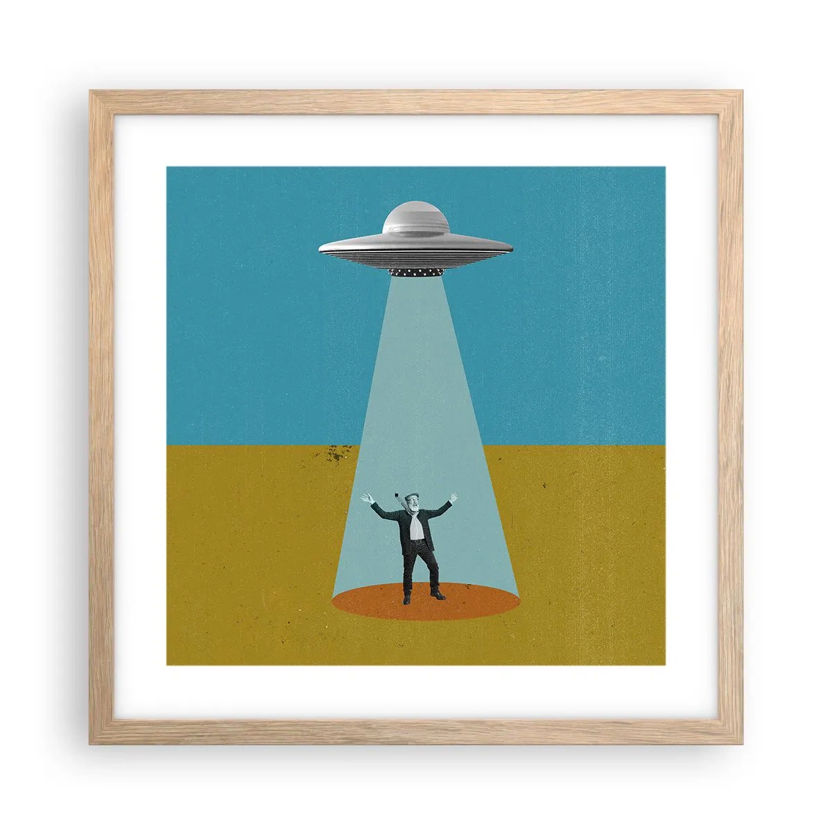 Poster în ramă de stejar deschis - Întâlnire de gradul III - 40x40 cm