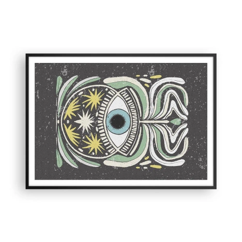 Poster în ramă neagră - Ritualuri tribale - 100x70 cm