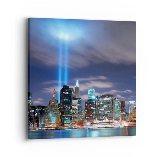 Tablou pe pânză - Întinde-te spre cer cu lumină - 40x40 cm