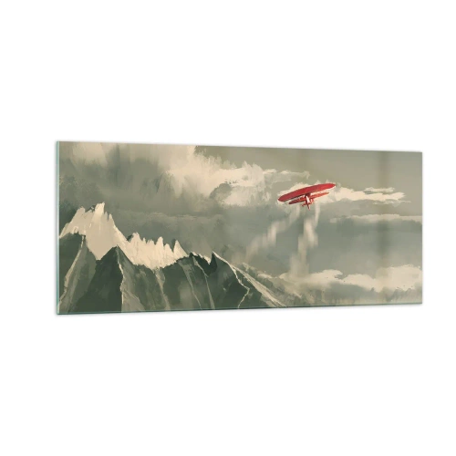 Tablou pe sticlă - Un pionier neînfricat - 100x40 cm