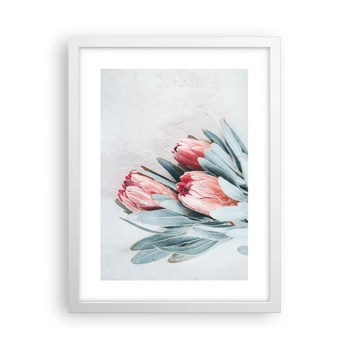 Poster în ramă albă - Rușinate de propria lor frumusețe - 30x40 cm