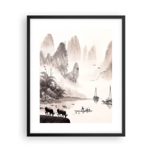 Poster în ramă neagră - Viața exotică de zi cu zi a Estului - 40x50 cm