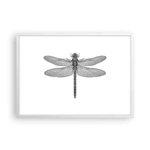 Poster în ramă albă - Precizia naturii - 70x50 cm