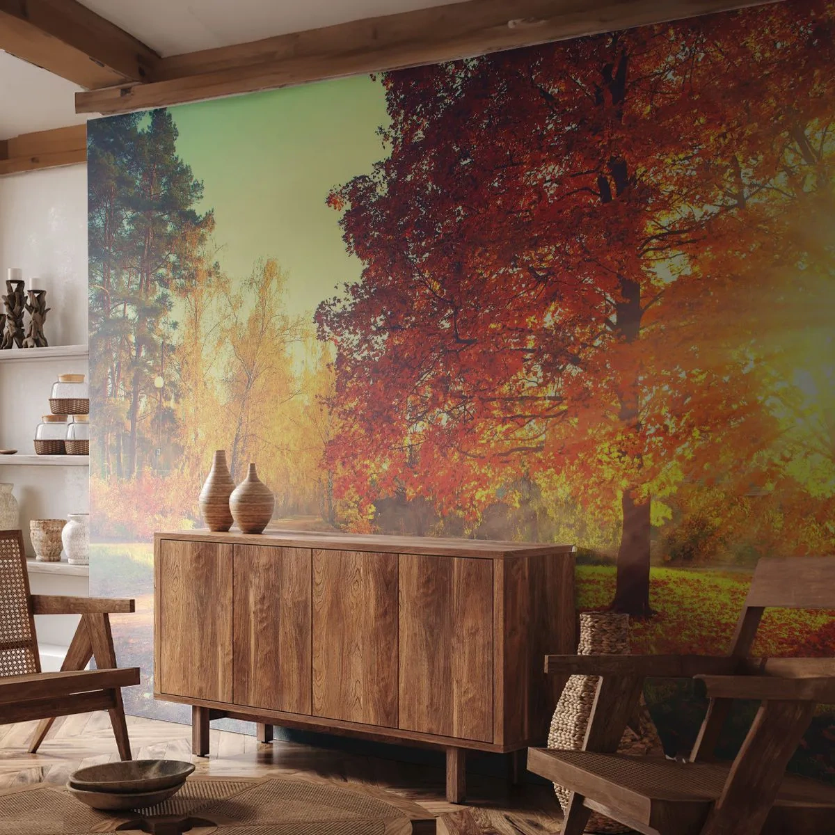 Tapet Standard Eco - Roșcatul este frumos - Peisaj, Parc, Natură - 500x350 cm