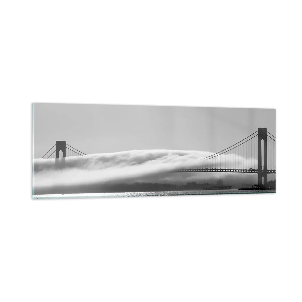 Tablou pe sticlă - Să trecem prin Golden Gate - 90x30 cm