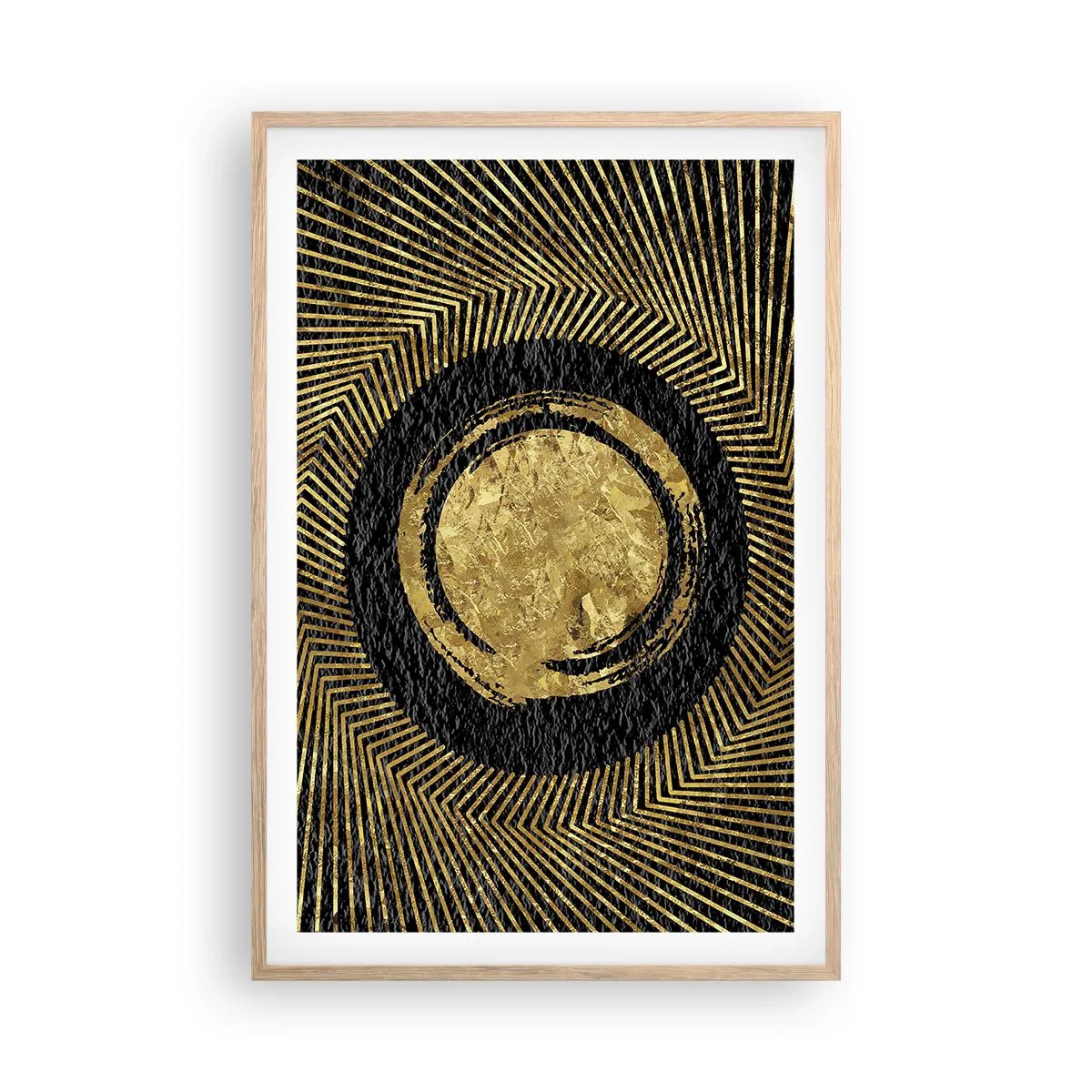 Poster în ramă de stejar deschis - Compoziție glamour - 61x91 cm