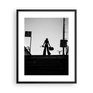 Poster în ramă neagră - Rătăcire urbană - 40x50 cm