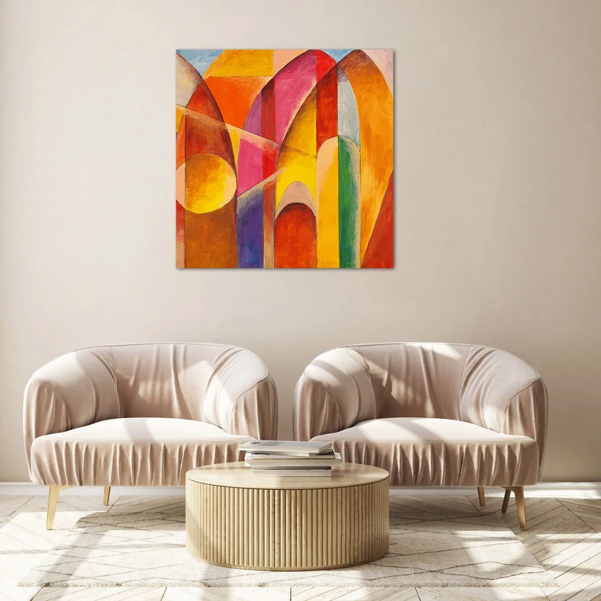 Tablou pe sticlă - Catedrala Soarelui - 60x60 cm