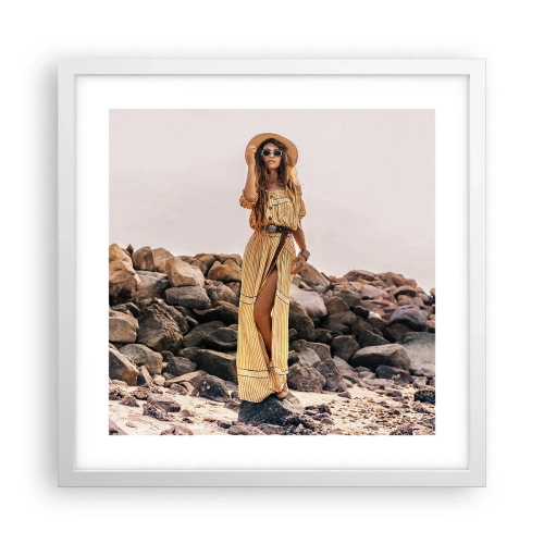 Poster în ramă albă - Magia pietrelor - 40x40 cm