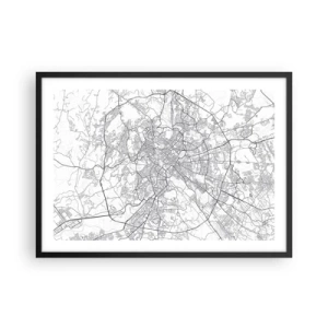Poster în ramă neagră - Cerc roman - 70x50 cm