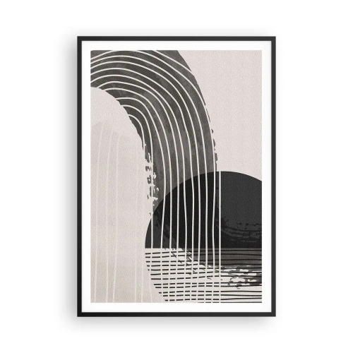 Poster în ramă neagră - Până acolo și înapoi - 70x100 cm