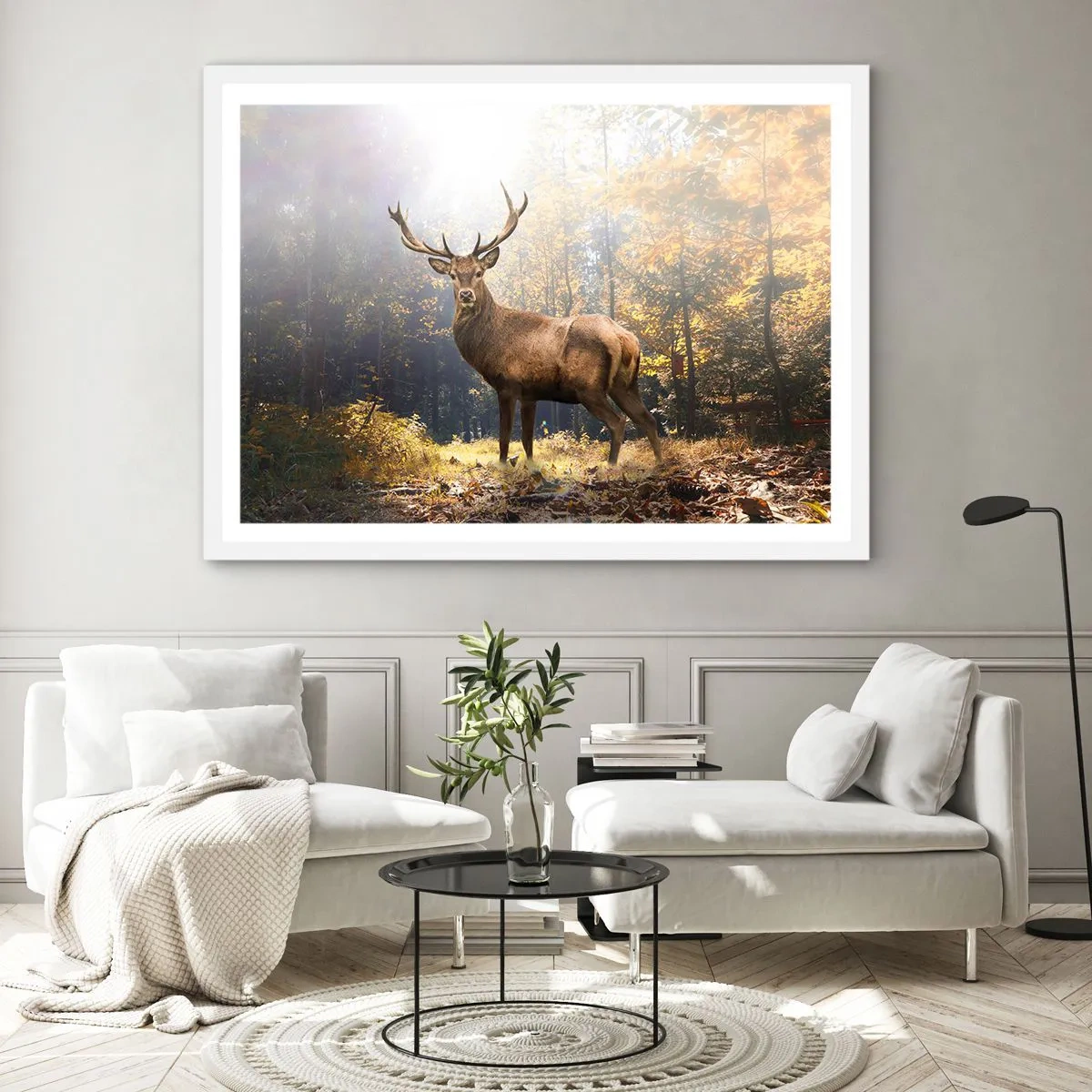 Poster în ramă albă - Măreție calmă - 40x30 cm