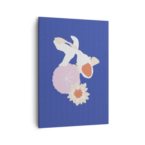 Tablou pe pânză - Compoziție de flori și muguri - 50x70 cm